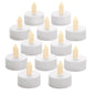 Velas Te de LED sin flama, funciona con pilas parpadeantes decorativas 24 piezas (Calidas)