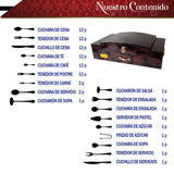 Juego De Cubiertos 86 Pcs Para 12 Personas Acero Inoxidable