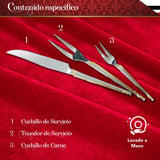 Juego De Cubiertos 86 Pcs Para 12 Personas Acero Inoxidable