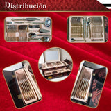 Juego De Cubiertos 86 Pcs Para 12 Personas Acero Inoxidable