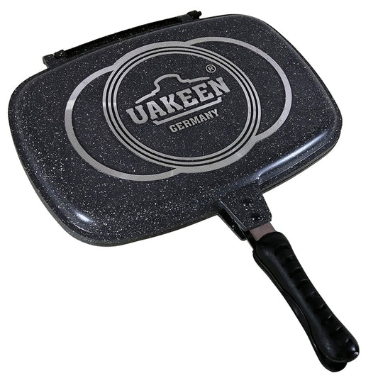 Sarten doble con cubierta de granito (gris)