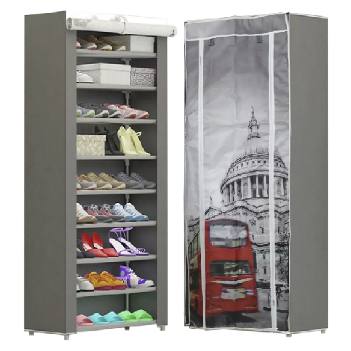 Zapatera multifuncional de 9 niveles (Italia)