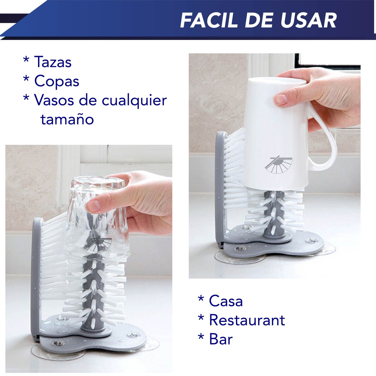 Cepillo para lavar vasos