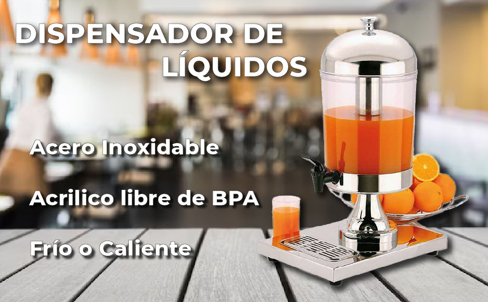 Dispensador de Bebidas Térmico | 8 Litros | Frío y Caliente