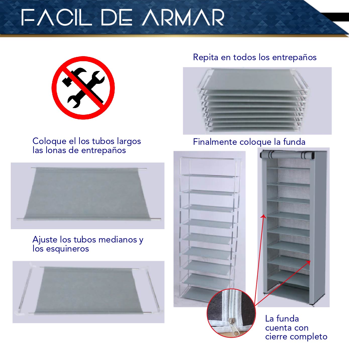 Zapatera multifuncional de 9 niveles (Londres)