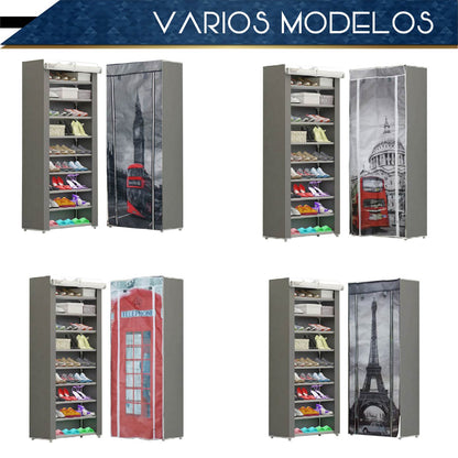 Zapatera multifuncional de 9 niveles (Londres)