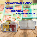Organizadores De Alimentos Contenedores Multiusos Refri 3pcs