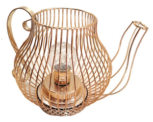 Lámpara De Mesa Cafetera Vintage De Pilas (no Incluidas)