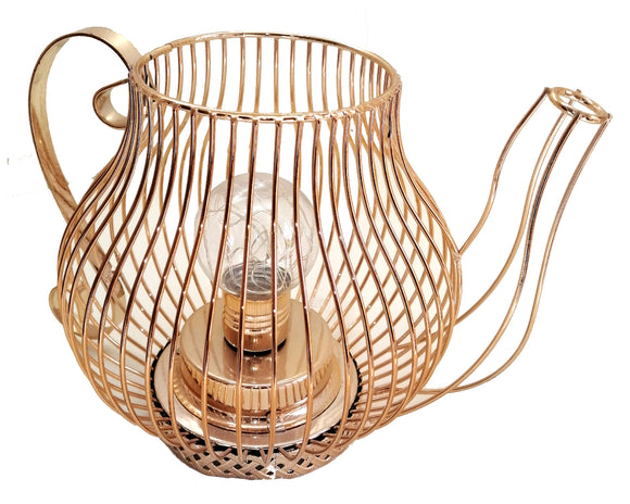 Lámpara De Mesa Cafetera Vintage De Pilas (no Incluidas)