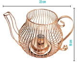 Lámpara De Mesa Cafetera Vintage De Pilas (no Incluidas)