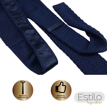 CORBATA TEJIDA COLORES BRILLANTES Y DISEÑOS ELEGANTES (POLIESTER)