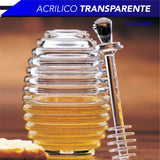 Tarro Mielero Con Forma De Colmena, Y Cuchara