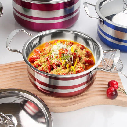 Juego de Batería de Cocina de Acero Inoxidable en 4 Colores