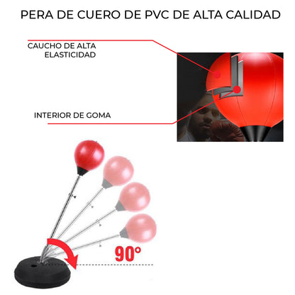 Chic-fantasy Kit Pera Boxeo Guantes Set De Boxeo Ajustable