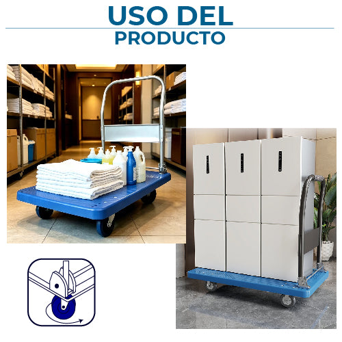 Plataforma de Carga Plegable 400 kg Uso Rudo