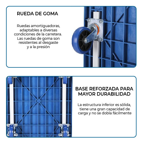 Plataforma de Carga Plegable 600 kg Uso Rudo
