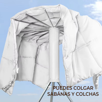 Tendedero Plegable Para Ropa Compacto, Perchero Moderno Color Blanco