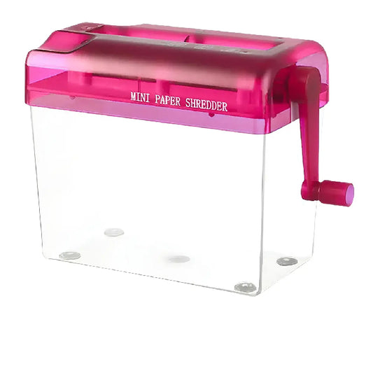 Triturador de papel manual portatil para el hogar, y oficina tamano: A4