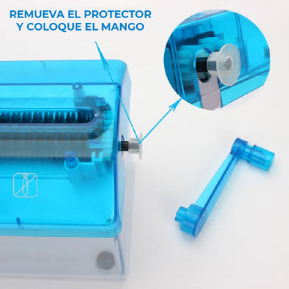Triturador de papel manual portátil para el hogar, y oficina tamano: carta y oficio