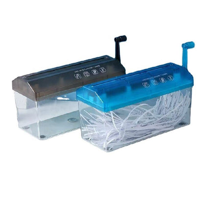 Triturador de papel manual portatil para el hogar, y oficina tamano: carta y oficio