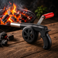 Avivador de Carbón BBQ Manual Tipo Pistola | Soplador Ventilador para Parrilla y Asador | Encendido Rápido, Potente y Portátil