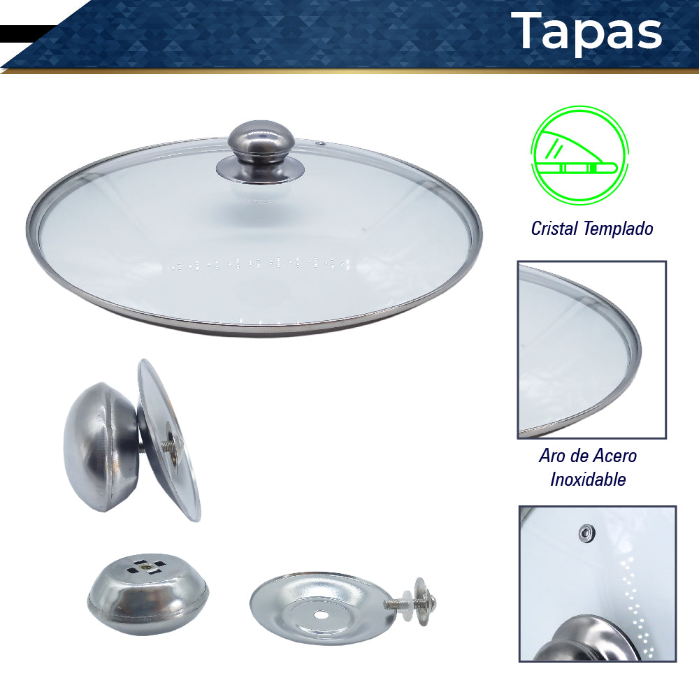 Bateria de Cocina Olla Cacerola Imperial XL 6 pz (Verde)