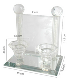 CANDELABRO PARA SHABAT Y FESTIVIDADES DE CRISTAL FINO