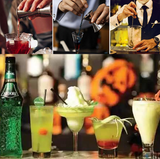 JUEGO DE BAR, SET DE 5 PIEZAS PARA BAR, MIXOLOGÍA, COCTELERAS ACERO INOXIDABLE
