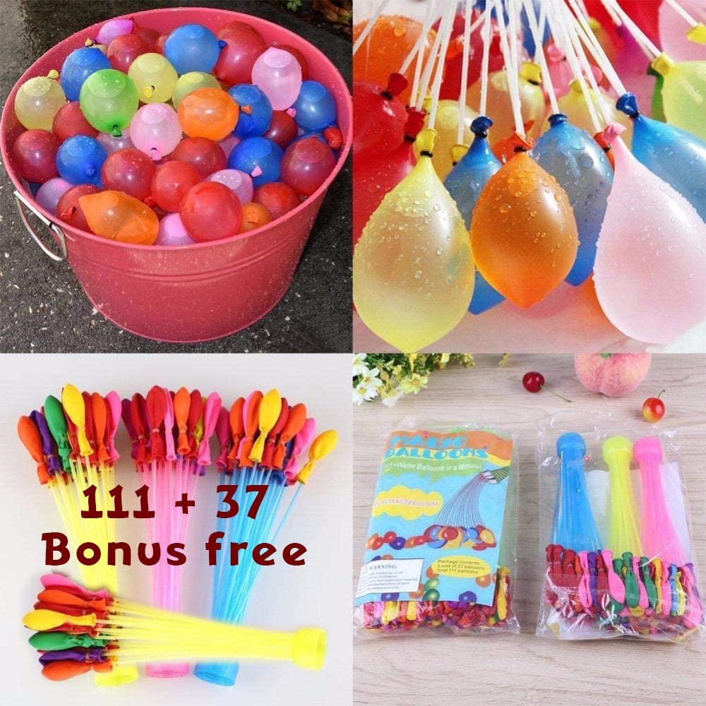 GLOBOS MÁGICOS DE AGUA (111 globos + 37 globos extra gratis)