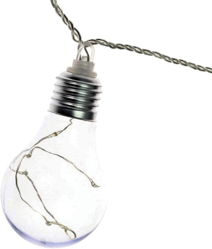 SERIE DE 10 LUCES LED DECORATIVAS DE 10 CM ALTO X 6 CM DIÁMETRO