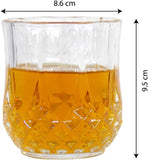 SET DE 6 VASOS OLD FASHIONED PARA WHISKY CRISTAL EXTRA BRILLANTE