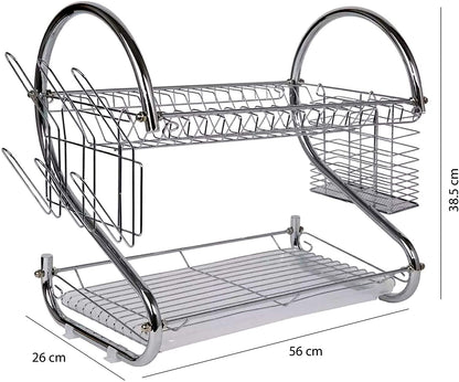 ESCURRIDOR DE TRASTES 2 NIVELES 56 cm 22”