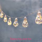 SERIE DE 10 LUCES LED DECORATIVAS DE 10 CM ALTO X 6 CM DIÁMETRO