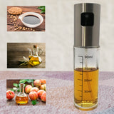 Pulverizador De aceite de cristal 100 ml  Brocha, Embudo y Cepillo limpiador