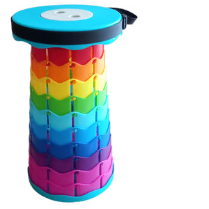 Taburete Banco Plegable portátil retráctil, banco telescópico ligeros para adultos y niños