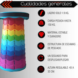 Taburete Banco Plegable portátil retráctil, banco telescópico ligeros para adultos y niños