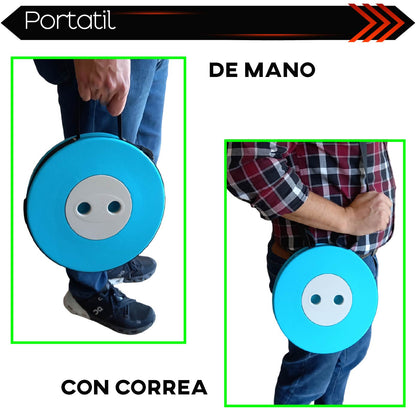 Taburete Banco Plegable portatil retratil (Blanco)