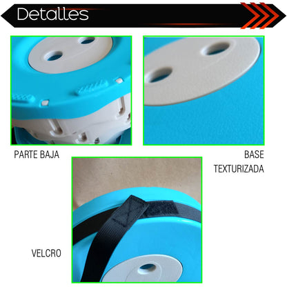 Taburete Banco Plegable portatil retratil (Blanco)