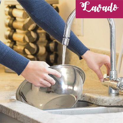 Juego de 6 piezas de bowls de acero inoxidable