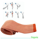 CORBATA TEJIDA COLORES BRILLANTES Y DISEÑOS ELEGANTES (POLIESTER)