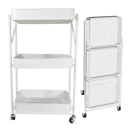Carrito Multifuncional Organizador Desplegable 3 Niveles
