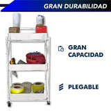 Carrito Multifuncional Organizador Desplegable 3 Niveles