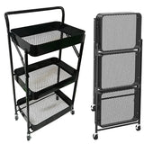 Carrito Multifuncional Organizador Desplegable 3 Niveles
