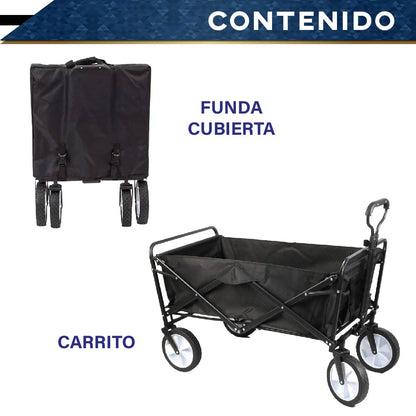 Carrito De Compras Plegable Carrito Transportador Multiusos