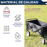 Carrito De Compras Plegable Carrito Transportador Multiusos