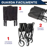 Carrito De Compras Plegable Carrito Transportador Multiusos