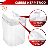 Set de 7 Recipientes con Tapas Herméticas para Almacenar Alimentos