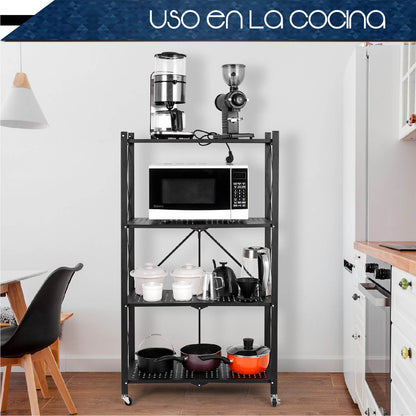 Estante Metalico Anaquel Rack Plegable 4 Niveles