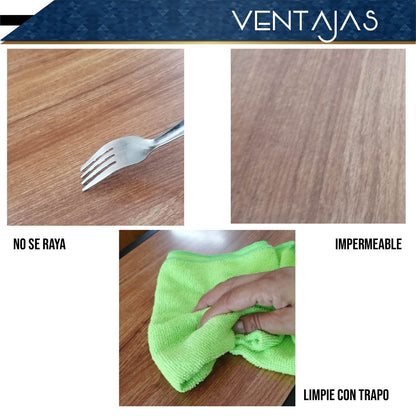 Estante Metalico Y Madera Rack Plegable 4 Niveles