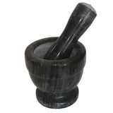 MORTERO MOLCAJETE O CUENCO Y PILÓN DE MÁRMOL